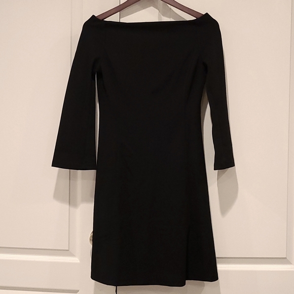 Lark & Ro Women's Long Sleeve Off The Shoulder Fit & Flare Dress - Picture 4 of 12